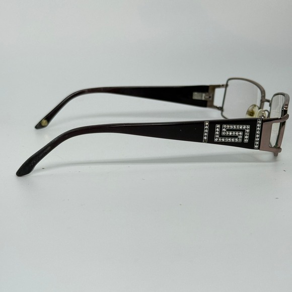 Versace BV5568533 Eyeglasses Brown Metal‎ Rectangle Rhinestone Greek Key 21628 main image 5